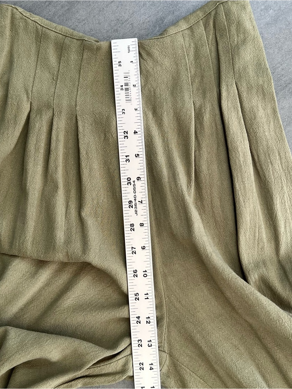Sienna Sky Light Olive Army Green Wide Leg Pull On Linen Blend Pants Size Medium - Picture 11 of 12